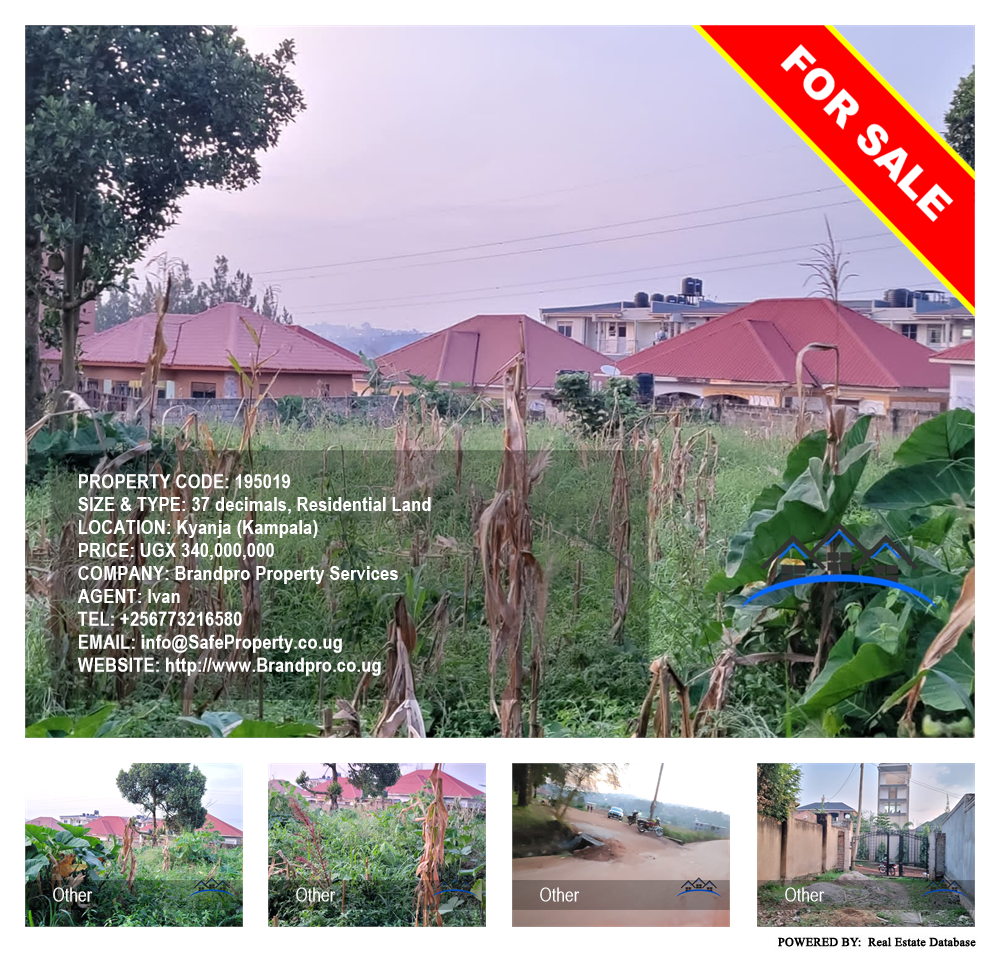 Residential Land  for sale in Kyanja Kampala Uganda, code: 195019