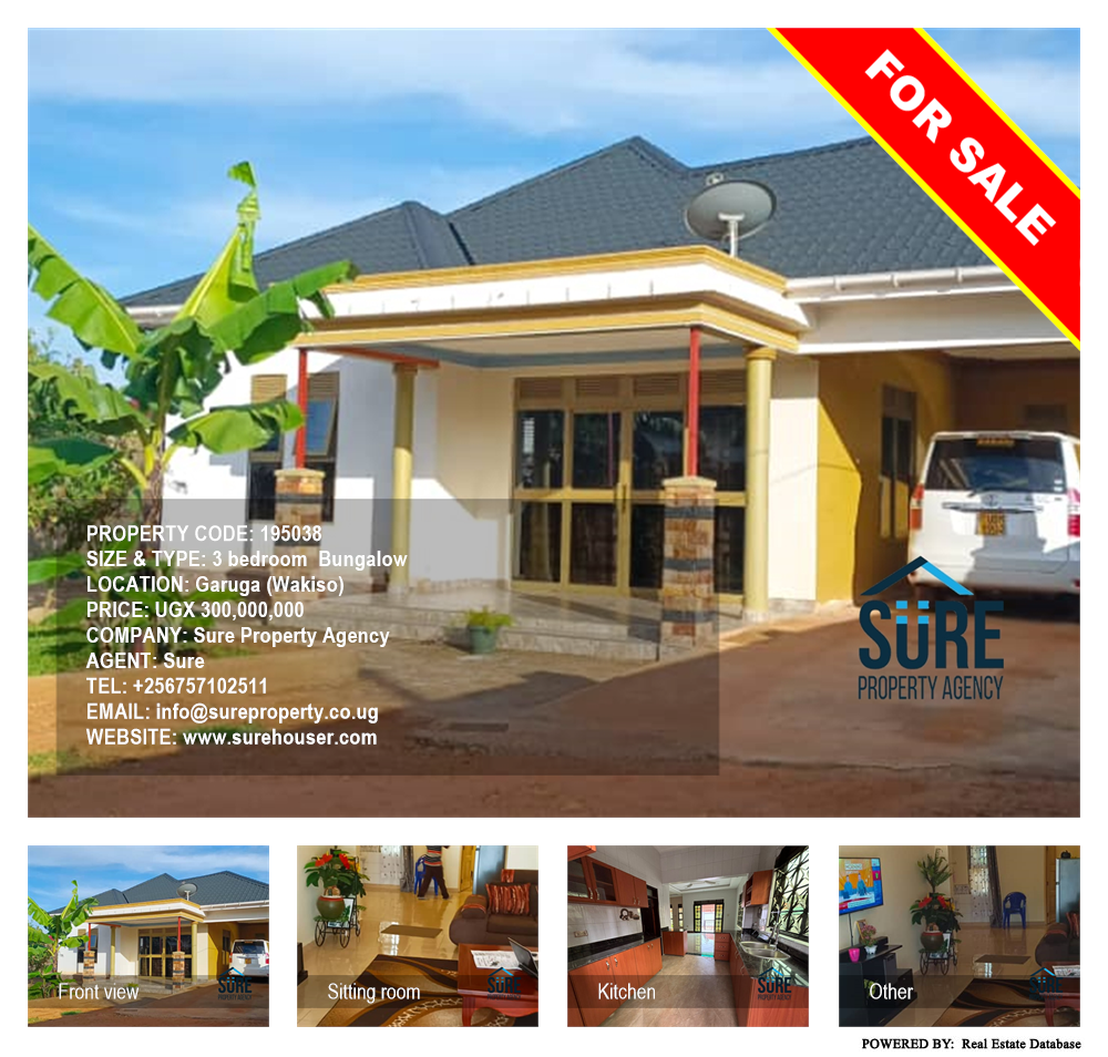 3 bedroom Bungalow  for sale in Garuga Wakiso Uganda, code: 195038