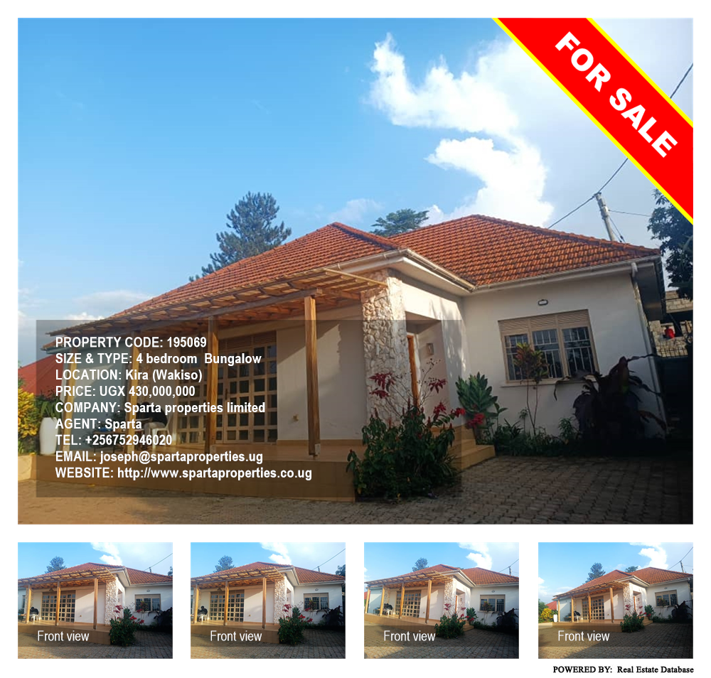 4 bedroom Bungalow  for sale in Kira Wakiso Uganda, code: 195069