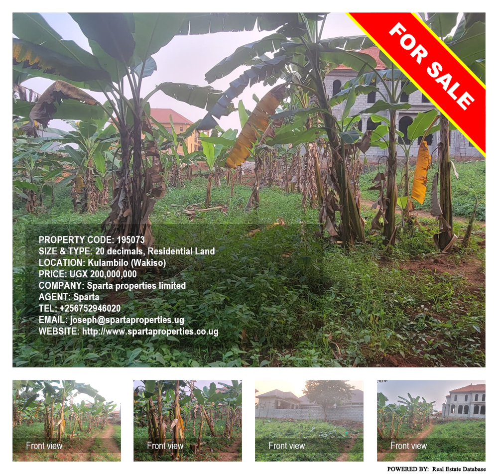 Residential Land  for sale in Kulambilo Wakiso Uganda, code: 195073