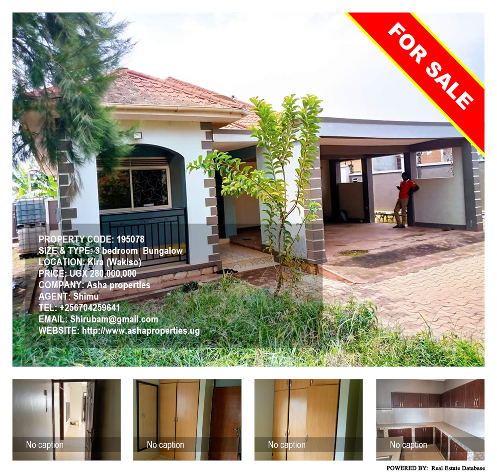 3 bedroom Bungalow  for sale in Kira Wakiso Uganda, code: 195078