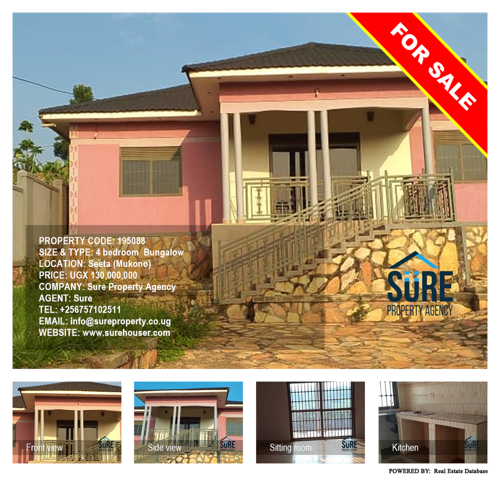 4 bedroom Bungalow  for sale in Seeta Mukono Uganda, code: 195088