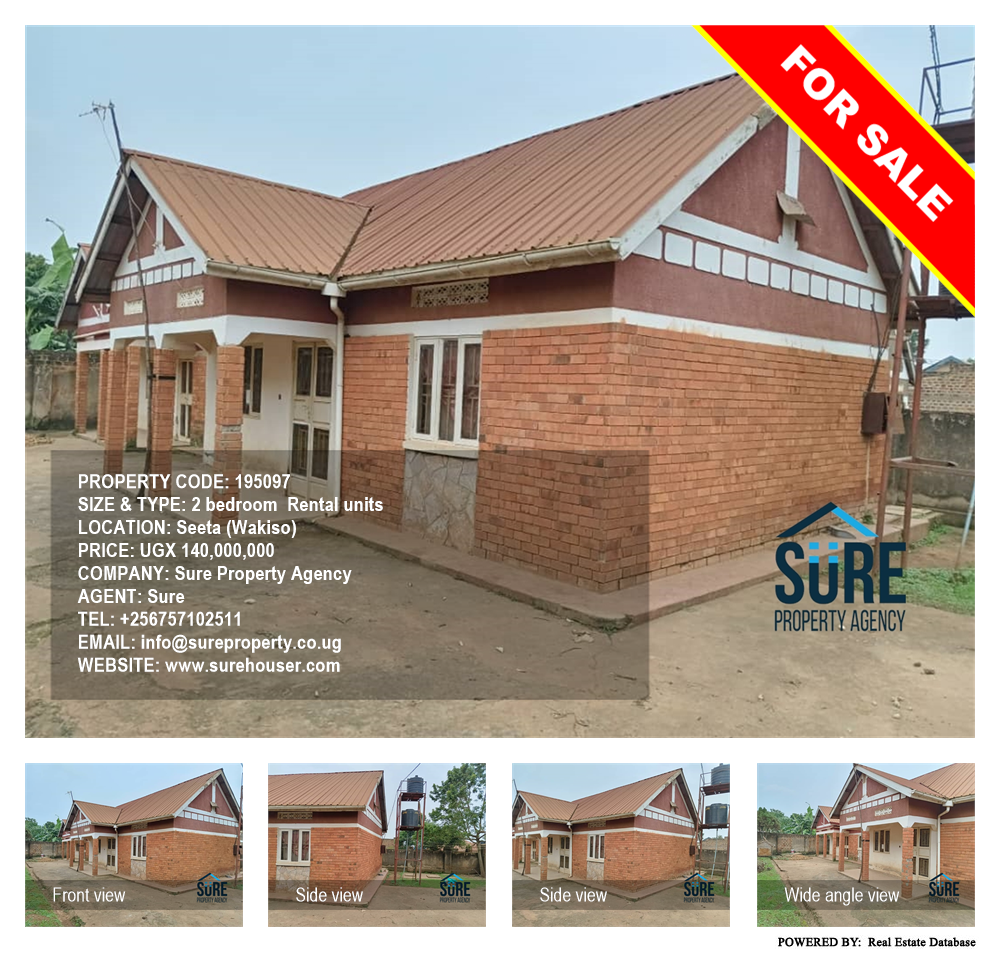 2 bedroom Rental units  for sale in Seeta Wakiso Uganda, code: 195097