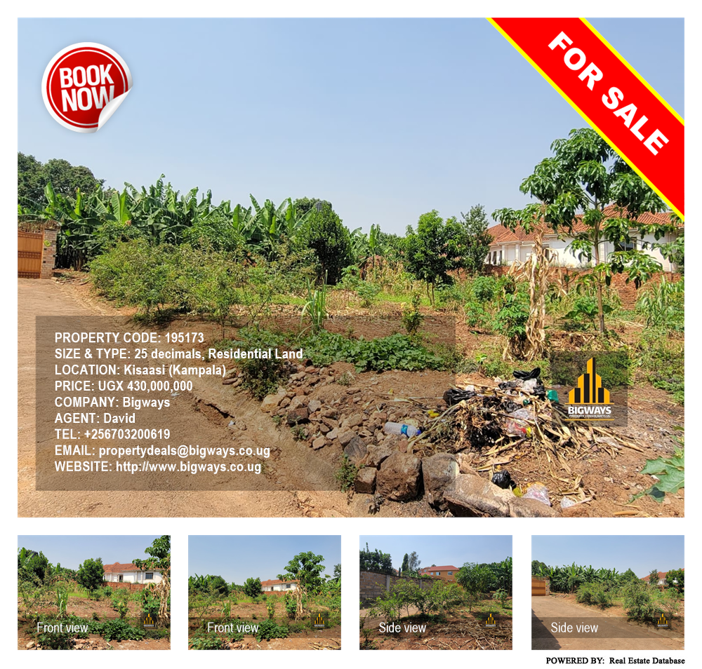 Residential Land  for sale in Kisaasi Kampala Uganda, code: 195173