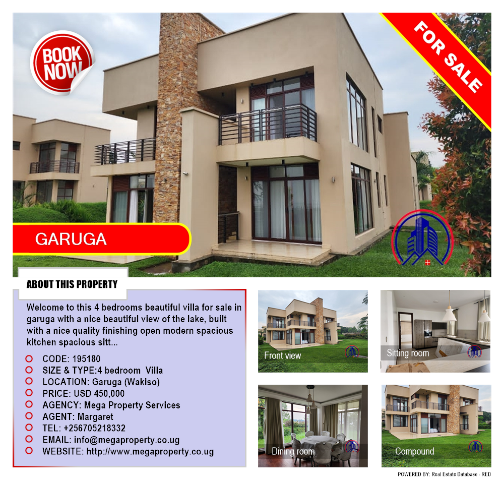 4 bedroom Villa  for sale in Garuga Wakiso Uganda, code: 195180