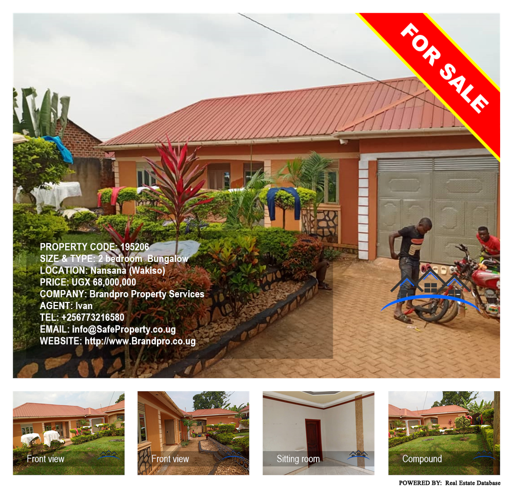 2 bedroom Bungalow  for sale in Nansana Wakiso Uganda, code: 195206