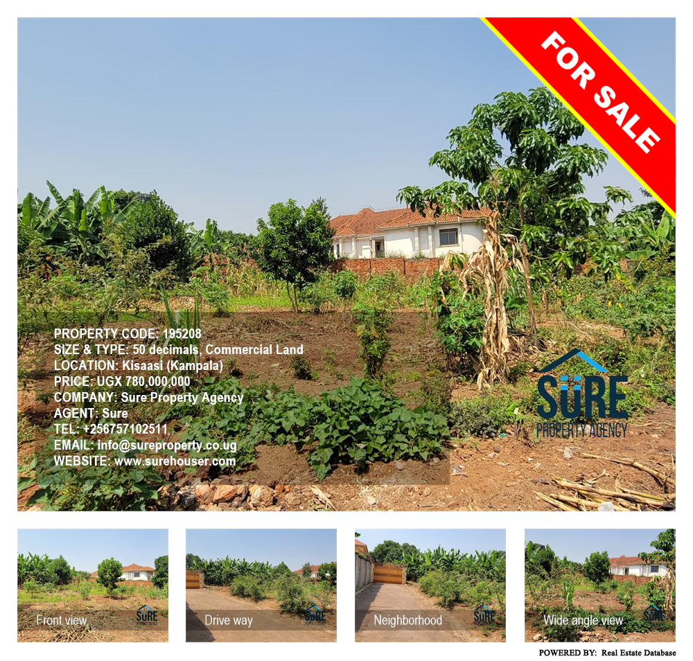 Commercial Land  for sale in Kisaasi Kampala Uganda, code: 195208