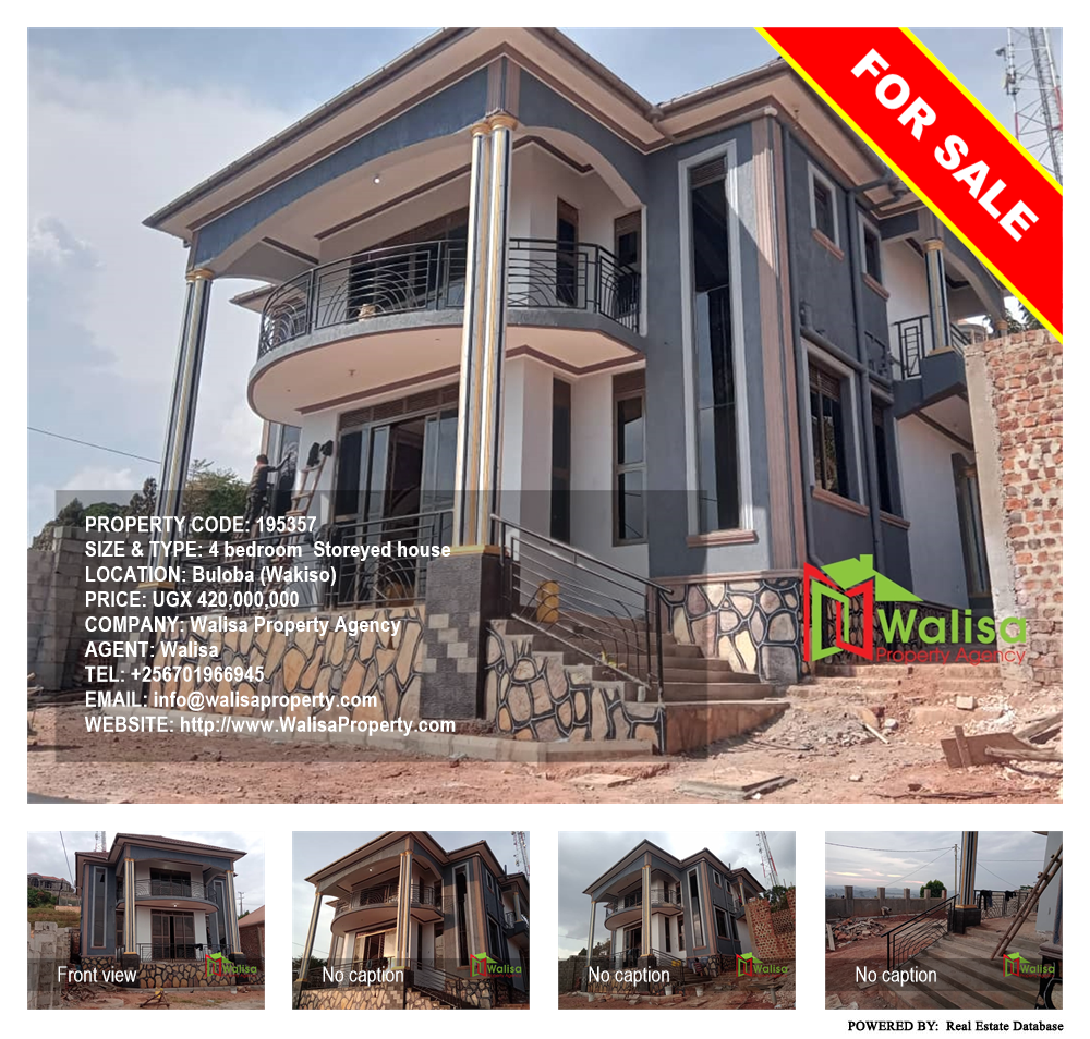 4 bedroom Storeyed house  for sale in Buloba Wakiso Uganda, code: 195357