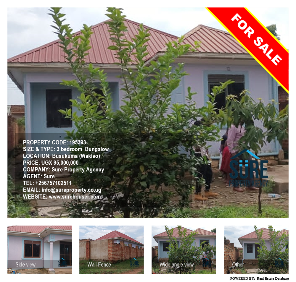 3 bedroom Bungalow  for sale in Busukuma Wakiso Uganda, code: 195393