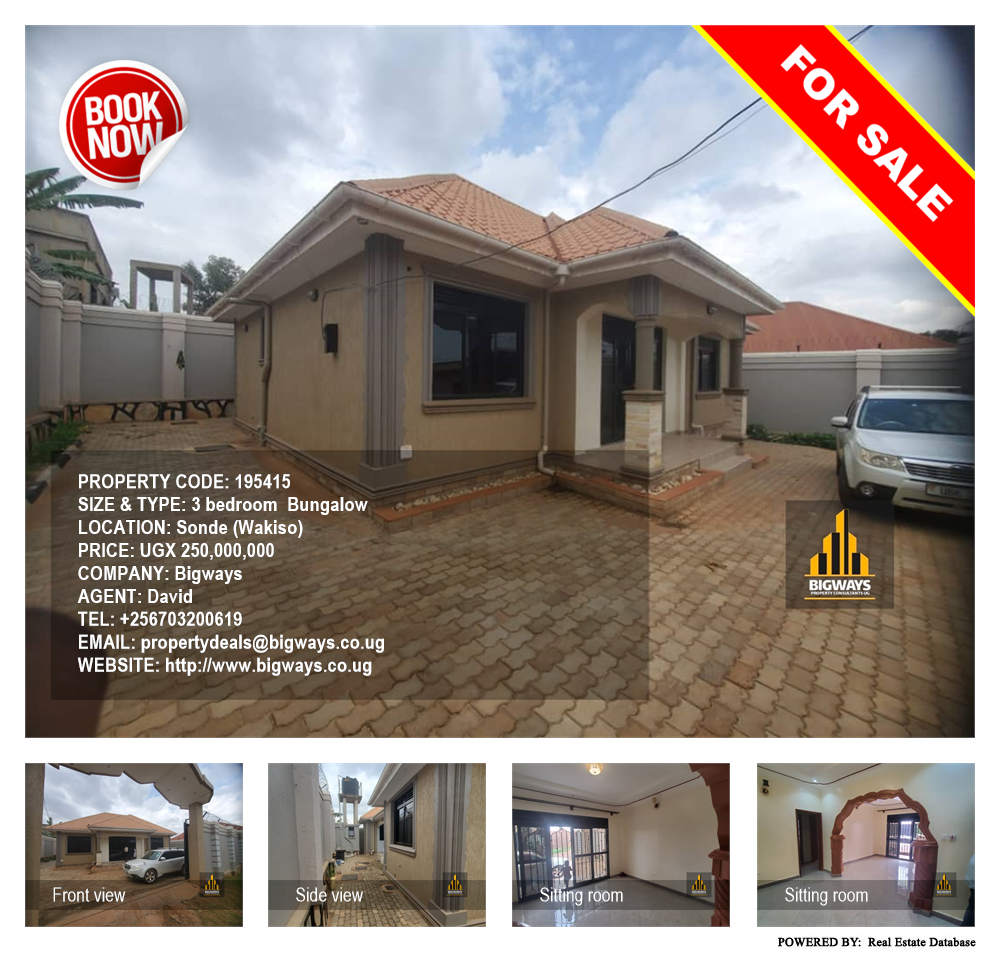 3 bedroom Bungalow  for sale in Sonde Wakiso Uganda, code: 195415