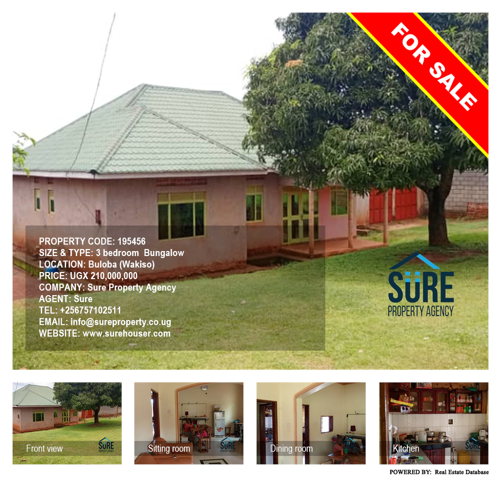 3 bedroom Bungalow  for sale in Buloba Wakiso Uganda, code: 195456