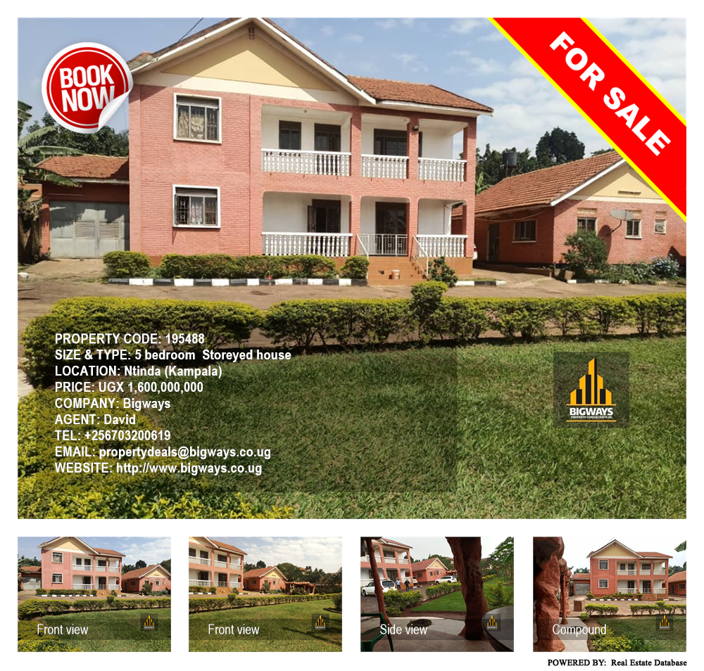 5 bedroom Storeyed house  for sale in Ntinda Kampala Uganda, code: 195488