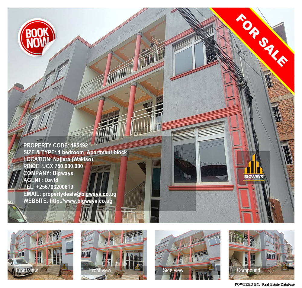 1 bedroom Apartment block  for sale in Najjera Wakiso Uganda, code: 195492