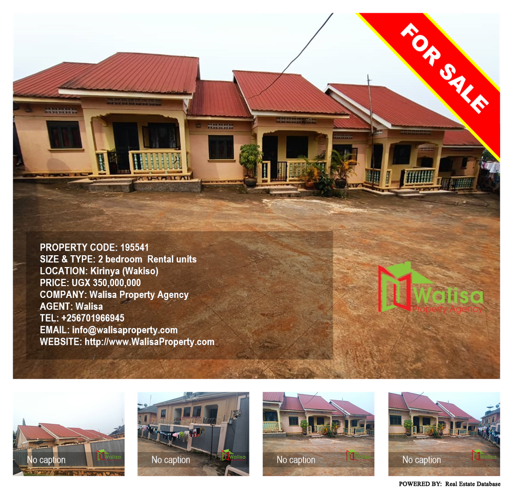 2 bedroom Rental units  for sale in Kirinya Wakiso Uganda, code: 195541