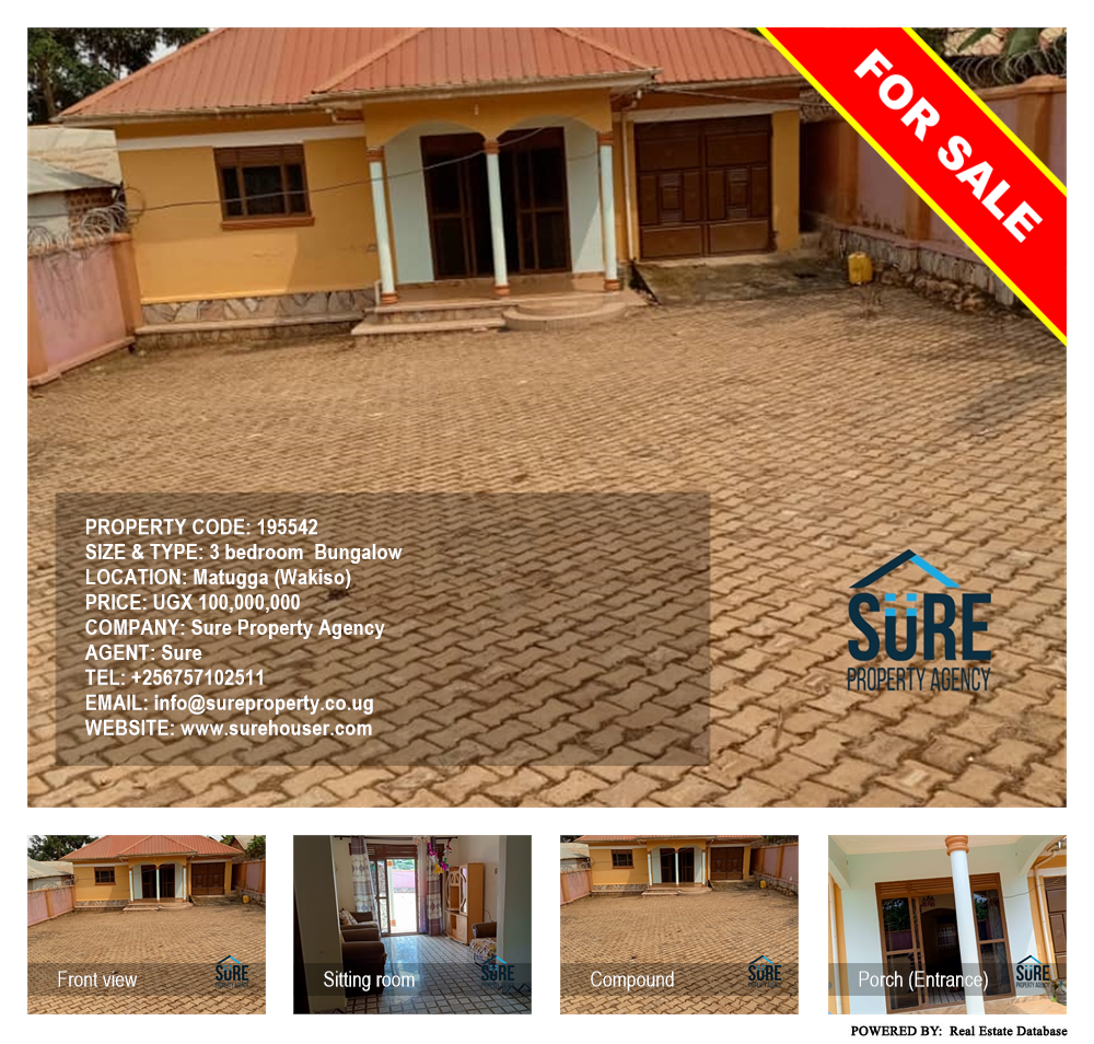 3 bedroom Bungalow  for sale in Matugga Wakiso Uganda, code: 195542