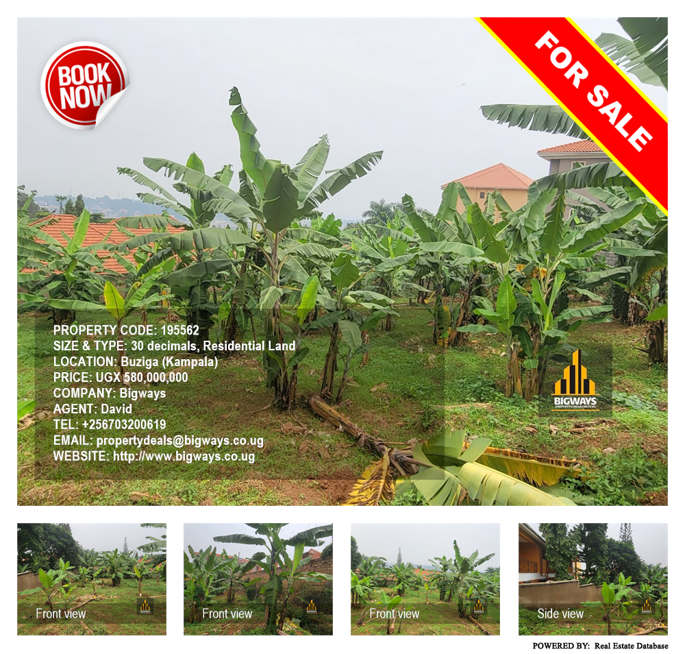 Residential Land  for sale in Buziga Kampala Uganda, code: 195562