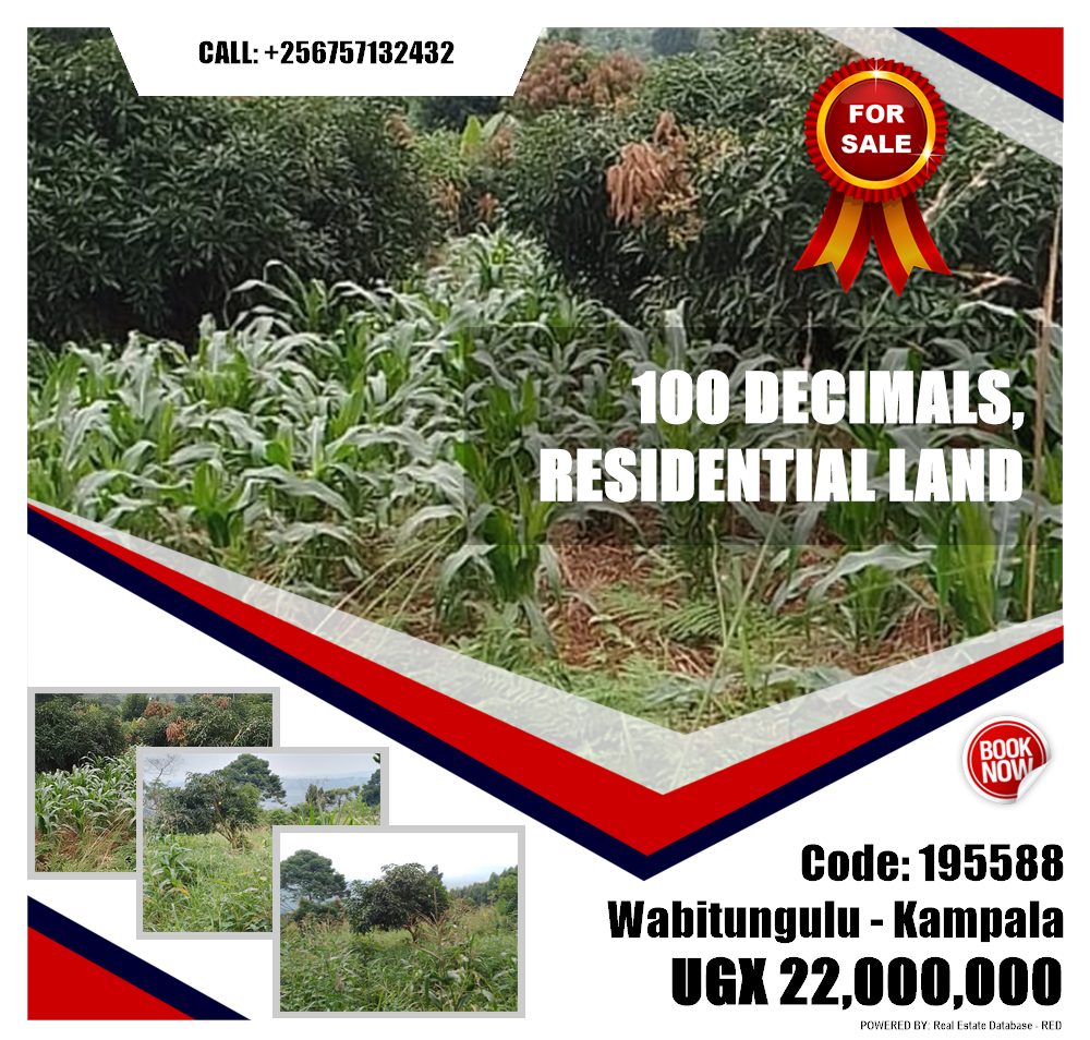 Residential Land  for sale in Wabitungulu Kampala Uganda, code: 195588