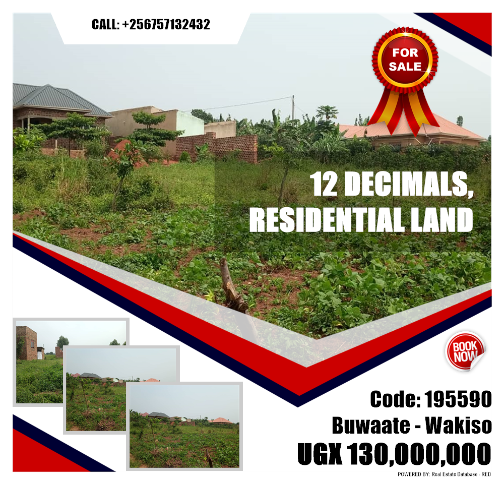 Residential Land  for sale in Buwaate Wakiso Uganda, code: 195590