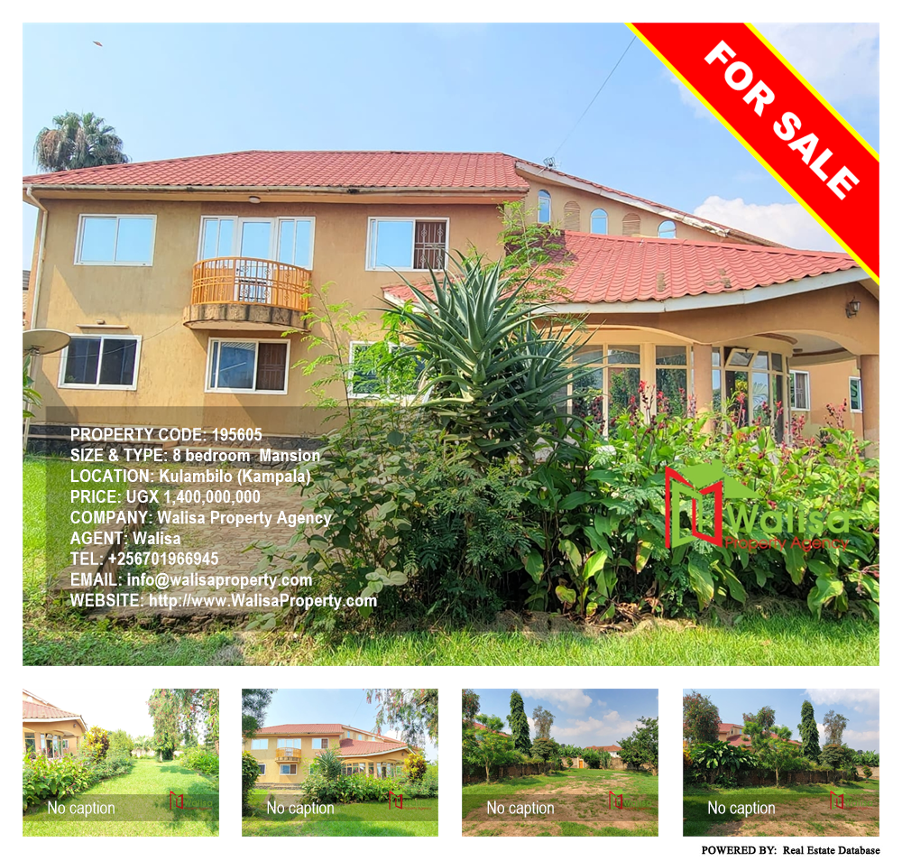 8 bedroom Mansion  for sale in Kulambilo Kampala Uganda, code: 195605