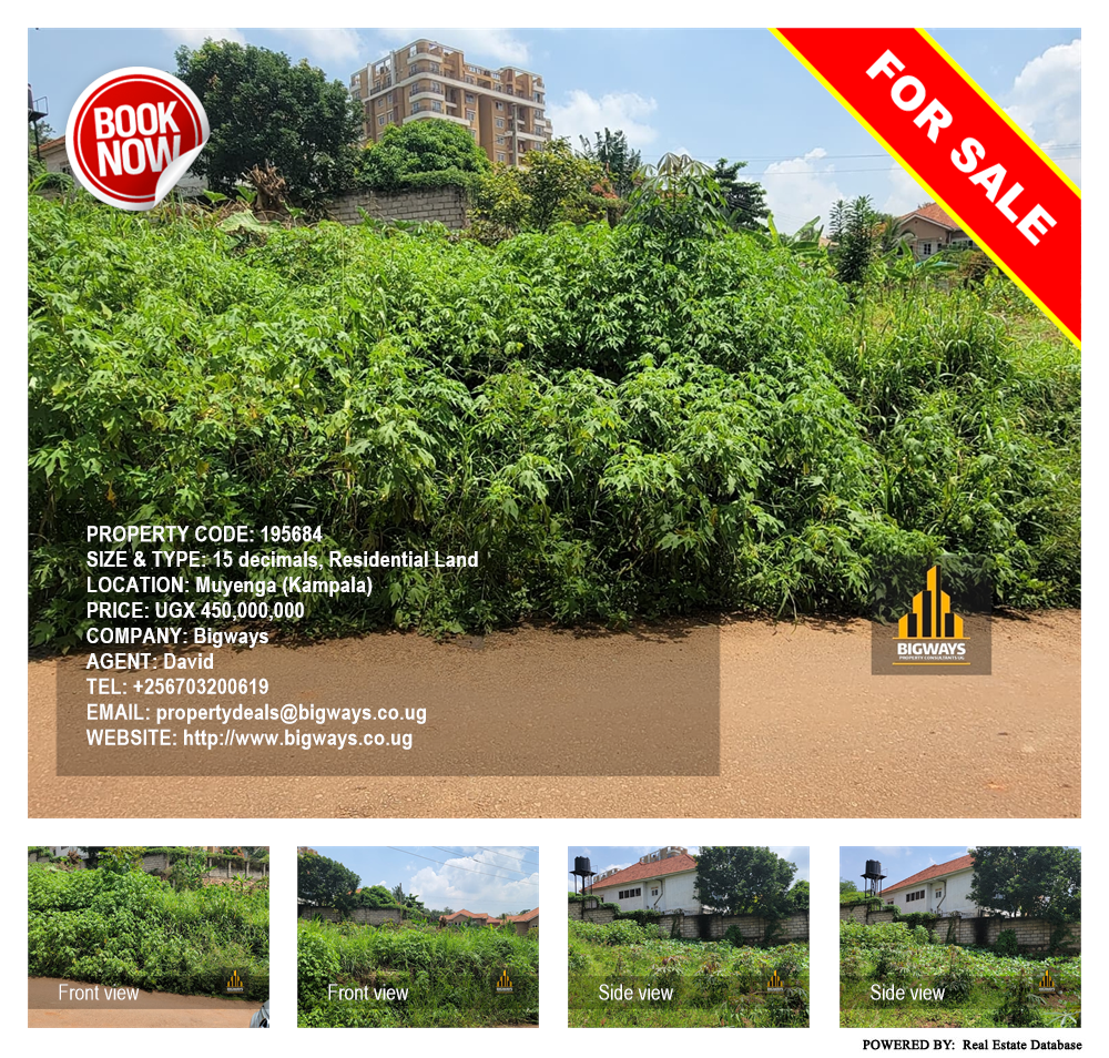 Residential Land  for sale in Muyenga Kampala Uganda, code: 195684