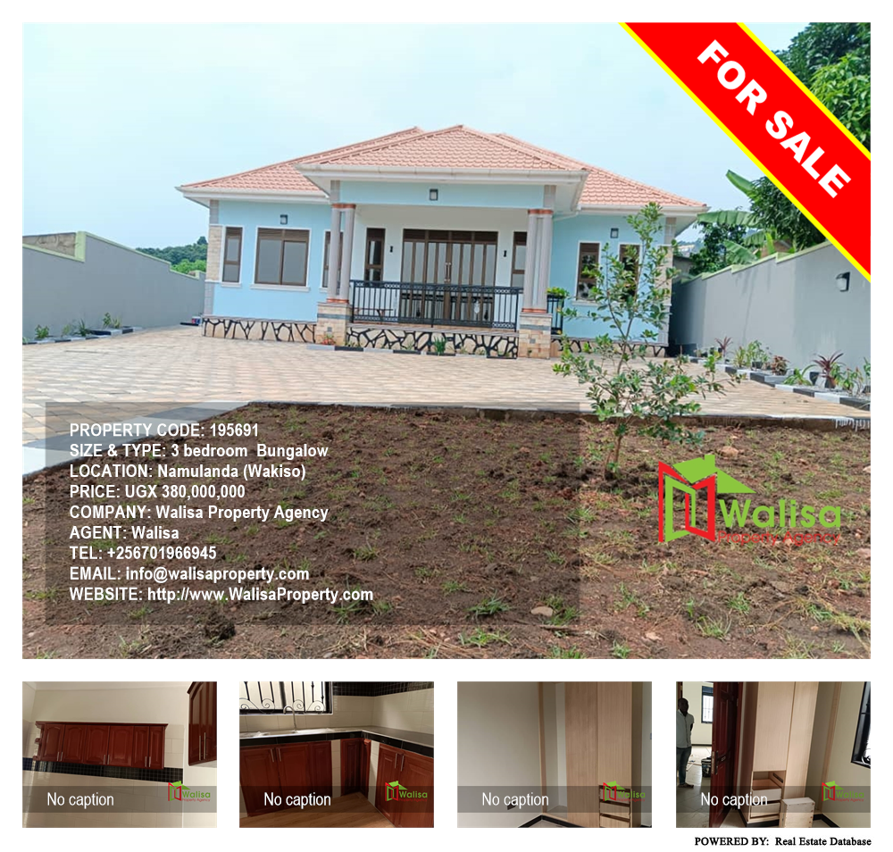 3 bedroom Bungalow  for sale in Namulanda Wakiso Uganda, code: 195691