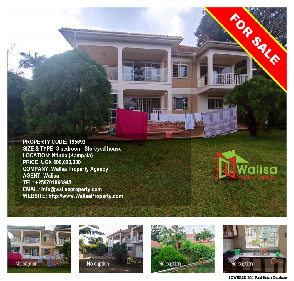 3 bedroom Storeyed house  for sale in Ntinda Kampala Uganda, code: 195693