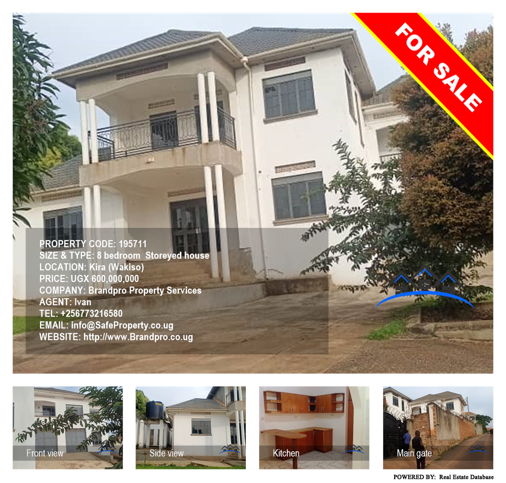 8 bedroom Storeyed house  for sale in Kira Wakiso Uganda, code: 195711