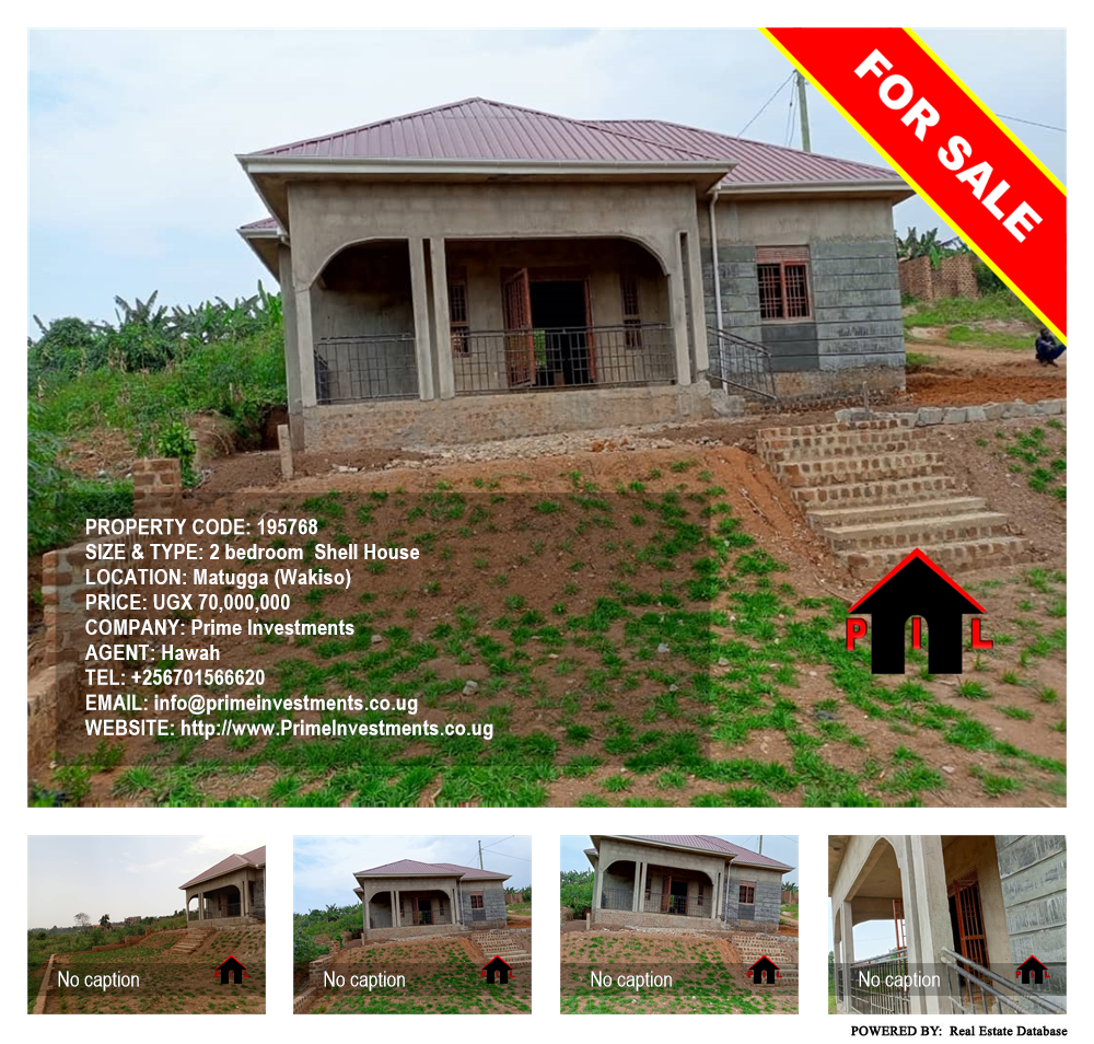 2 bedroom Shell House  for sale in Matugga Wakiso Uganda, code: 195768