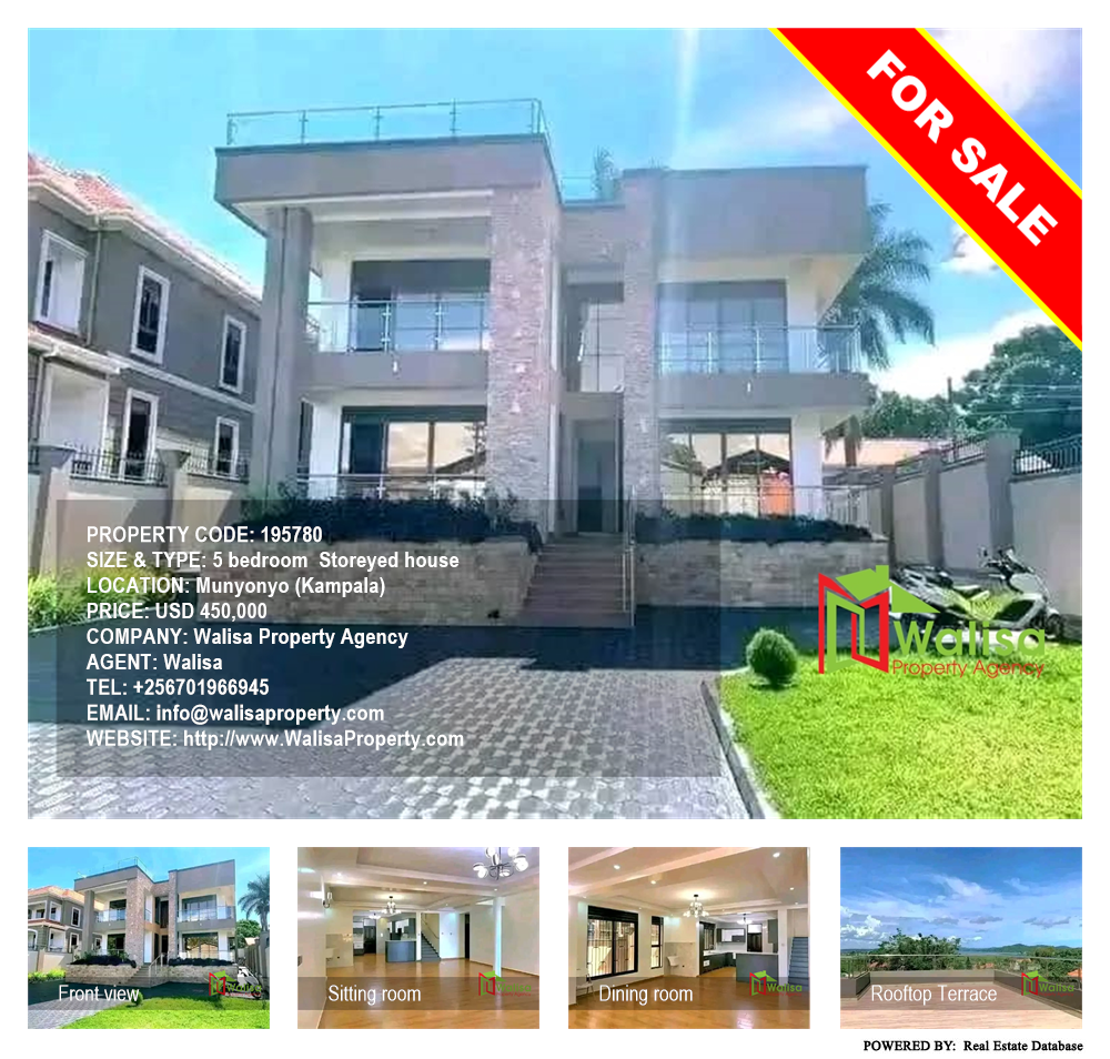 5 bedroom Storeyed house  for sale in Munyonyo Kampala Uganda, code: 195780