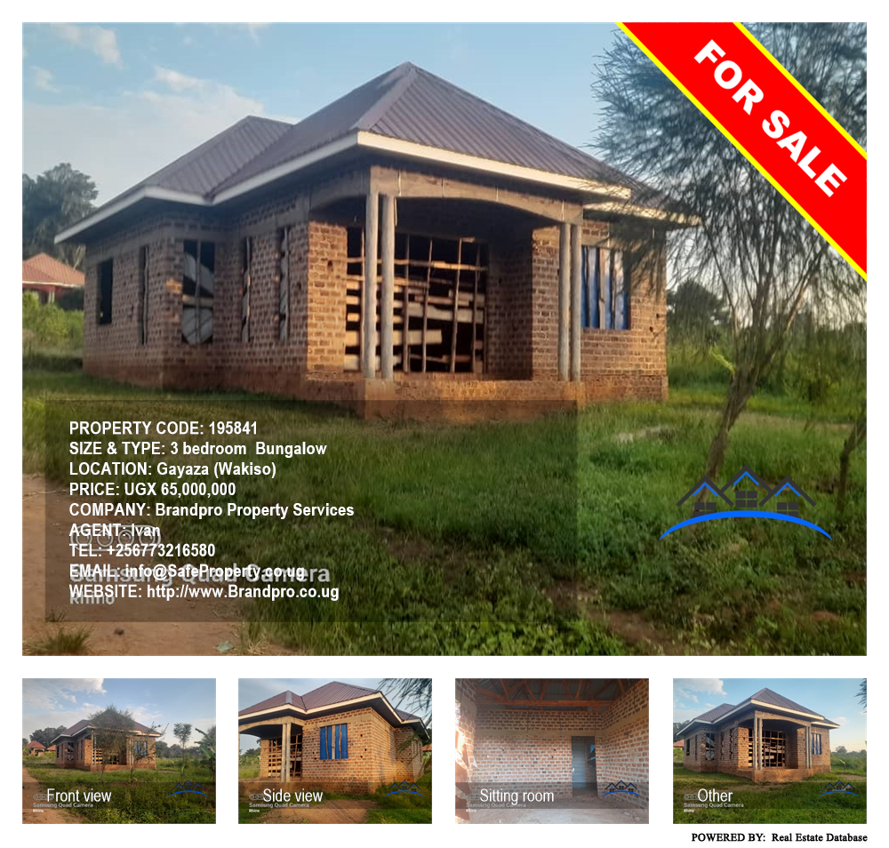 3 bedroom Bungalow  for sale in Gayaza Wakiso Uganda, code: 195841