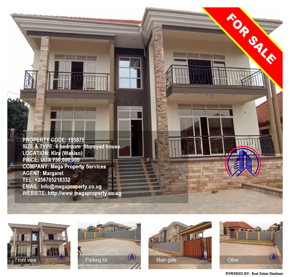 6 bedroom Storeyed house  for sale in Kira Wakiso Uganda, code: 195875