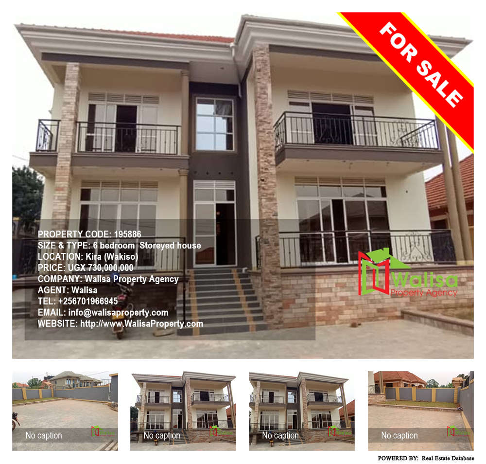 6 bedroom Storeyed house  for sale in Kira Wakiso Uganda, code: 195886