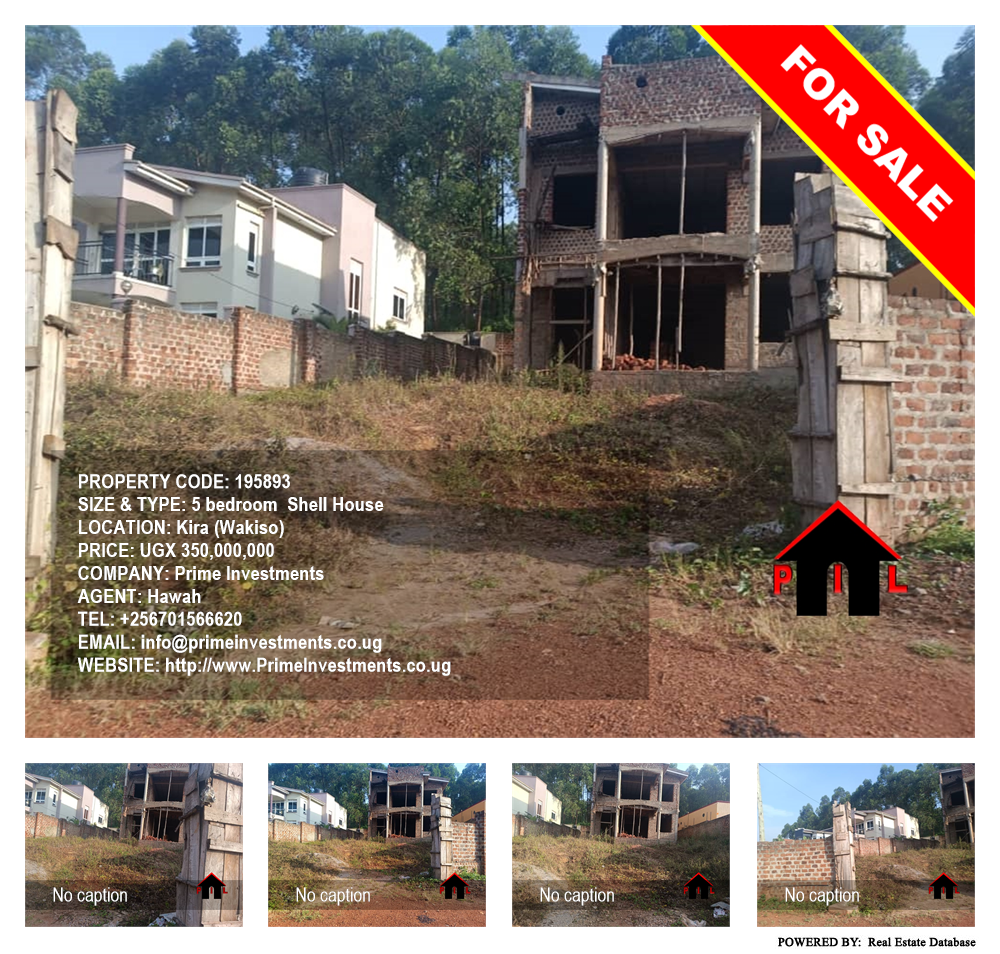 5 bedroom Shell House  for sale in Kira Wakiso Uganda, code: 195893