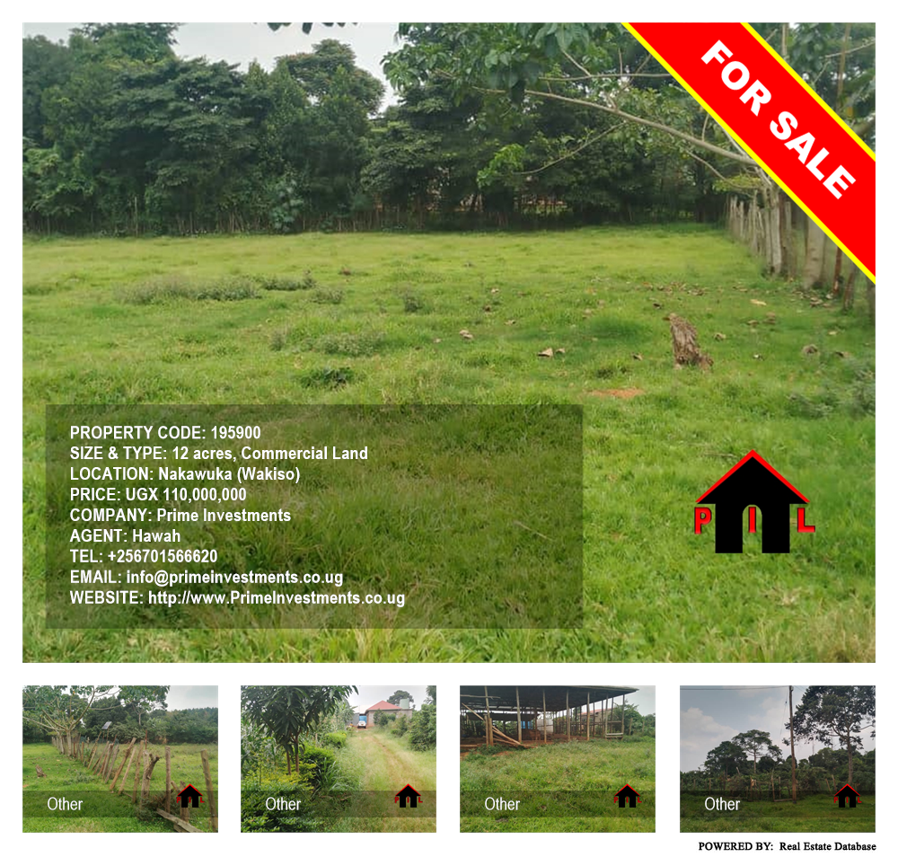 Commercial Land  for sale in Nakawuka Wakiso Uganda, code: 195900