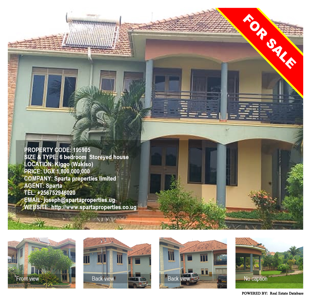 6 bedroom Storeyed house  for sale in Kiggo Wakiso Uganda, code: 195905