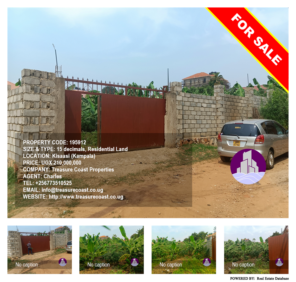Residential Land  for sale in Kisaasi Kampala Uganda, code: 195912