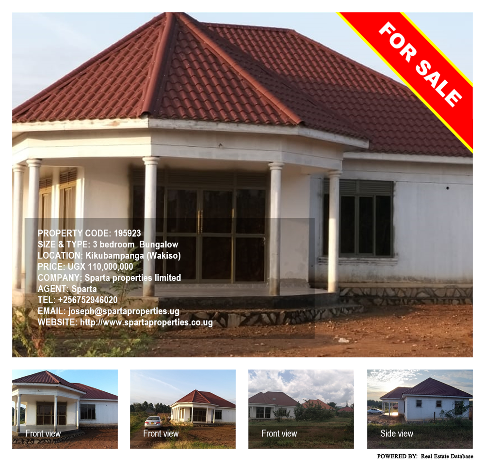 3 bedroom Bungalow  for sale in Kikubampanga Wakiso Uganda, code: 195923