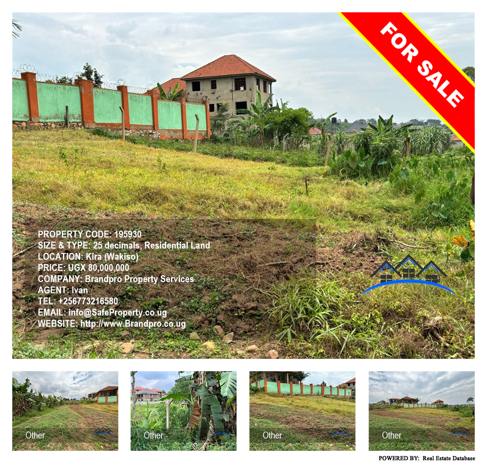 Residential Land  for sale in Kira Wakiso Uganda, code: 195930