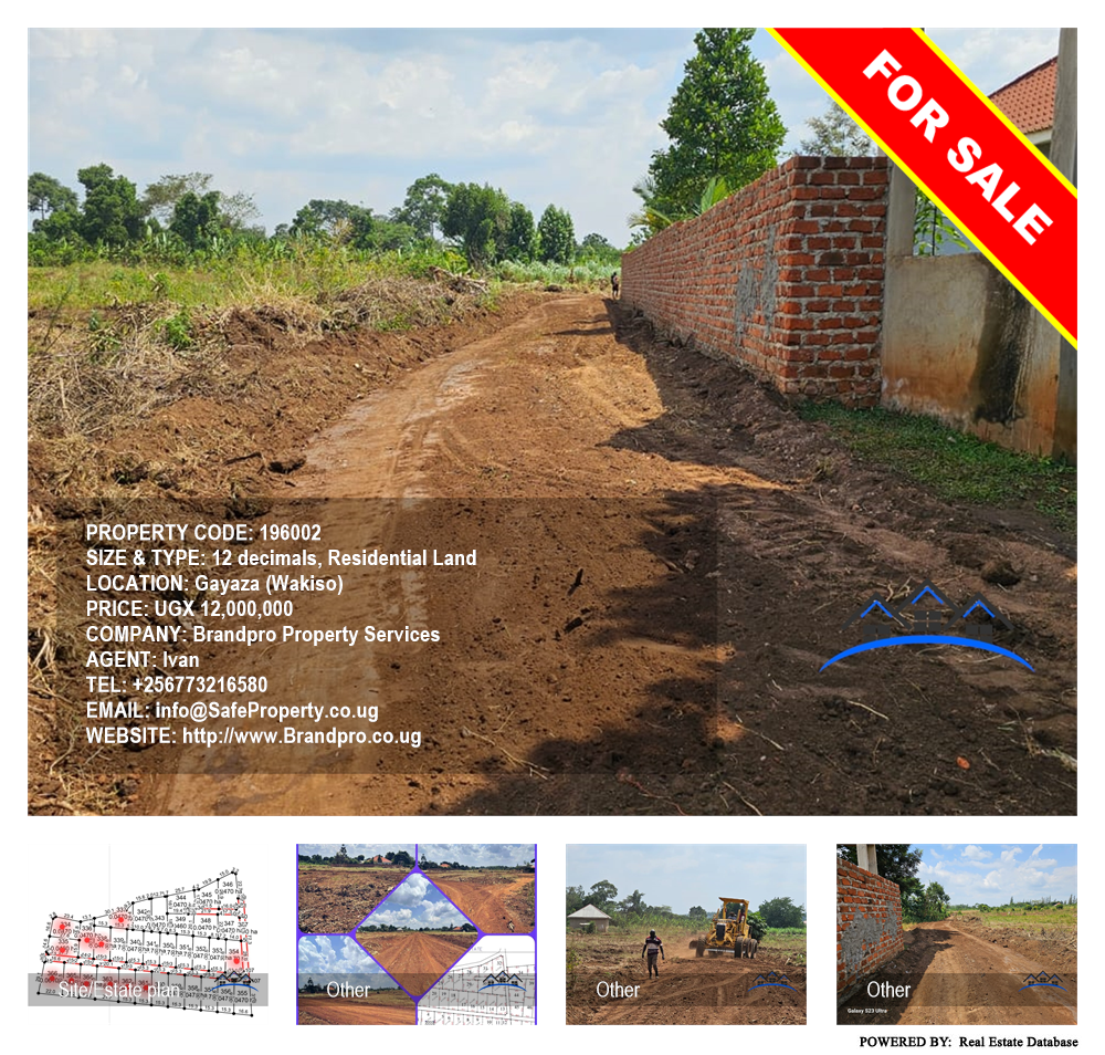 Residential Land  for sale in Gayaza Wakiso Uganda, code: 196002