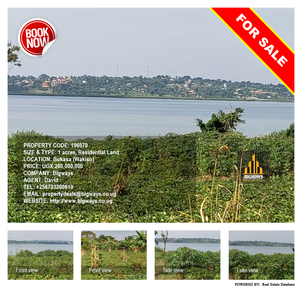 Residential Land  for sale in Bukasa Wakiso Uganda, code: 196079