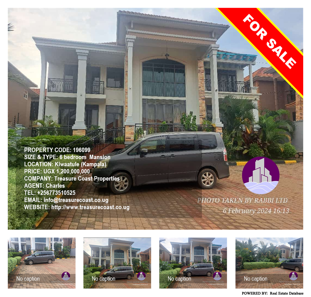6 bedroom Mansion  for sale in Kiwaatule Kampala Uganda, code: 196099