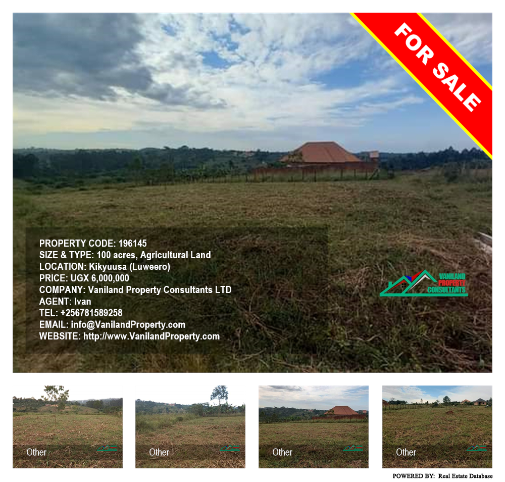 Agricultural Land  for sale in Kikyuusa Luweero Uganda, code: 196145