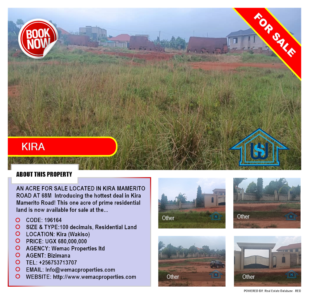 Residential Land  for sale in Kira Wakiso Uganda, code: 196164