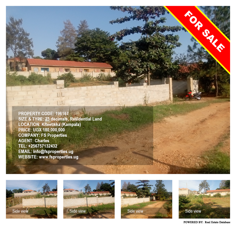 Residential Land  for sale in Kiteetikka Kampala Uganda, code: 196167