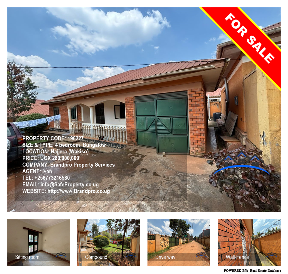 4 bedroom Bungalow  for sale in Najjera Wakiso Uganda, code: 196227