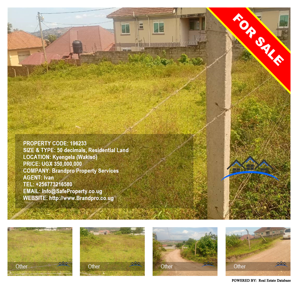 Residential Land  for sale in Kyengela Wakiso Uganda, code: 196233