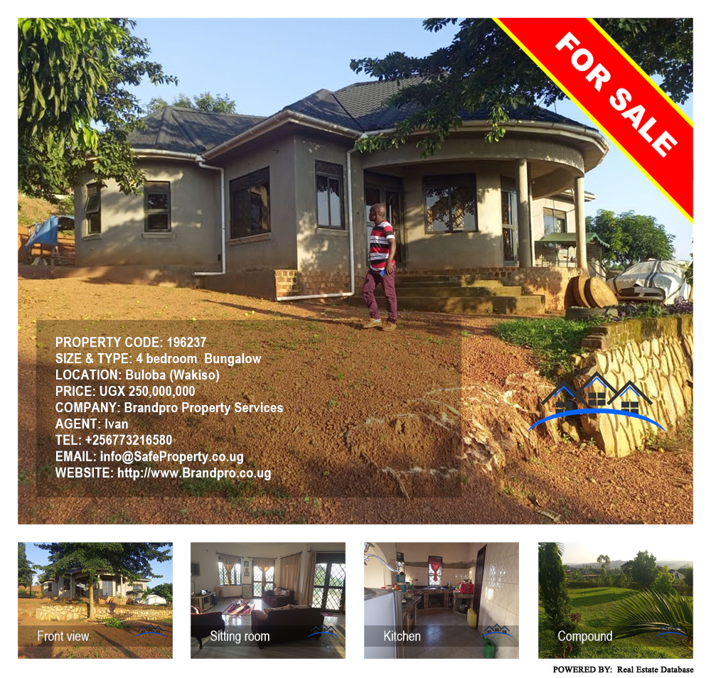 4 bedroom Bungalow  for sale in Buloba Wakiso Uganda, code: 196237