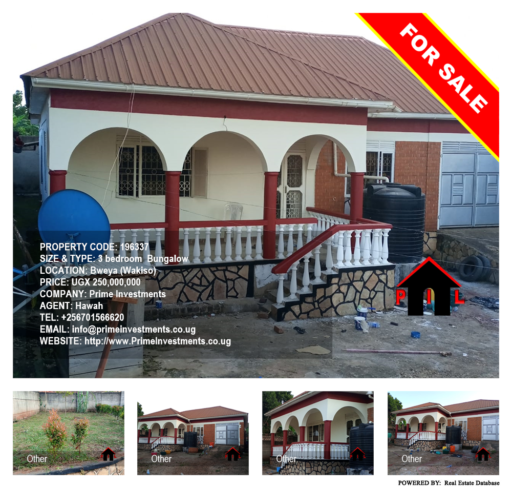 3 bedroom Bungalow  for sale in Bweya Wakiso Uganda, code: 196337