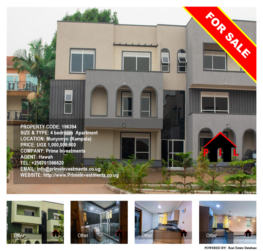 4 bedroom Apartment  for sale in Munyonyo Kampala Uganda, code: 196394