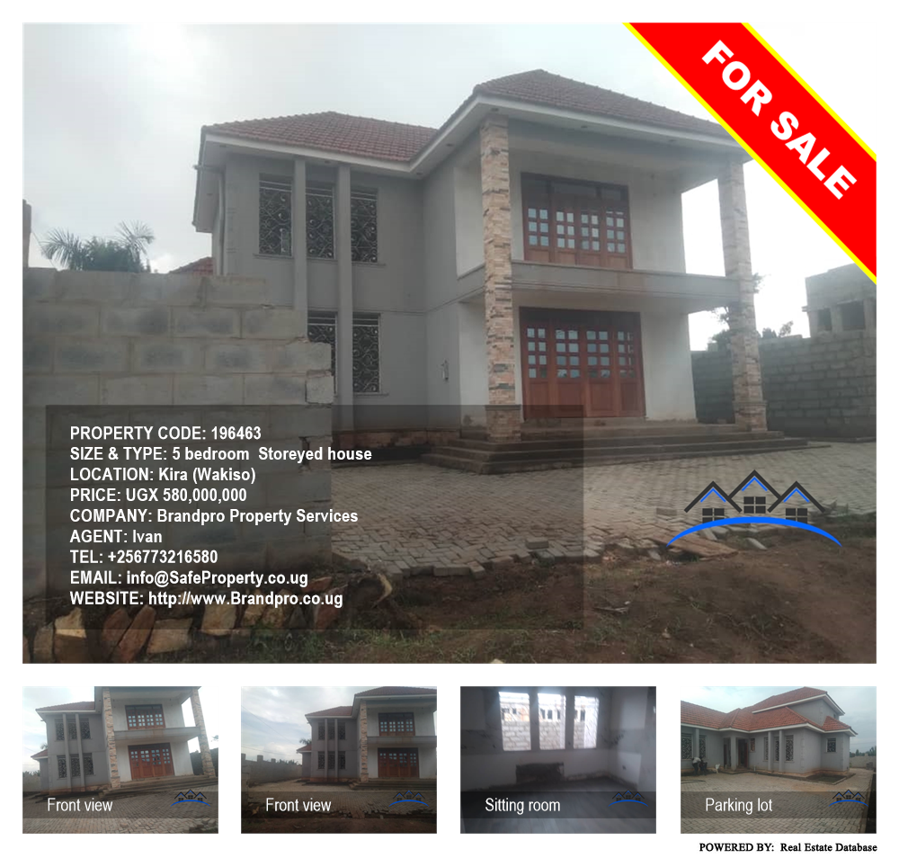 5 bedroom Storeyed house  for sale in Kira Wakiso Uganda, code: 196463